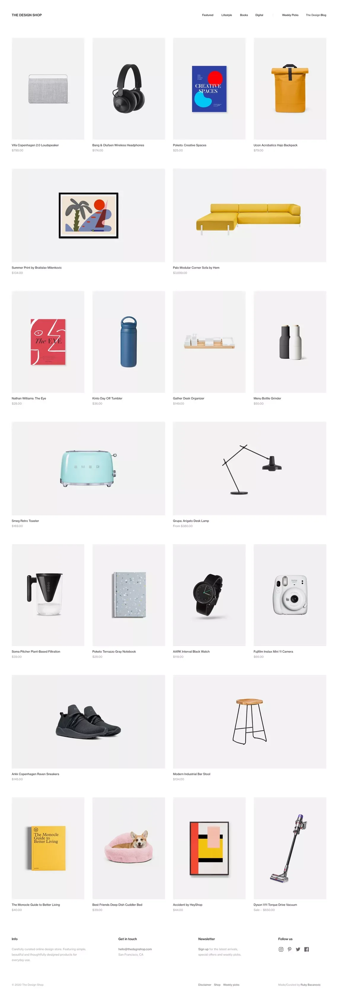 The Design Shop - Ecommerce design