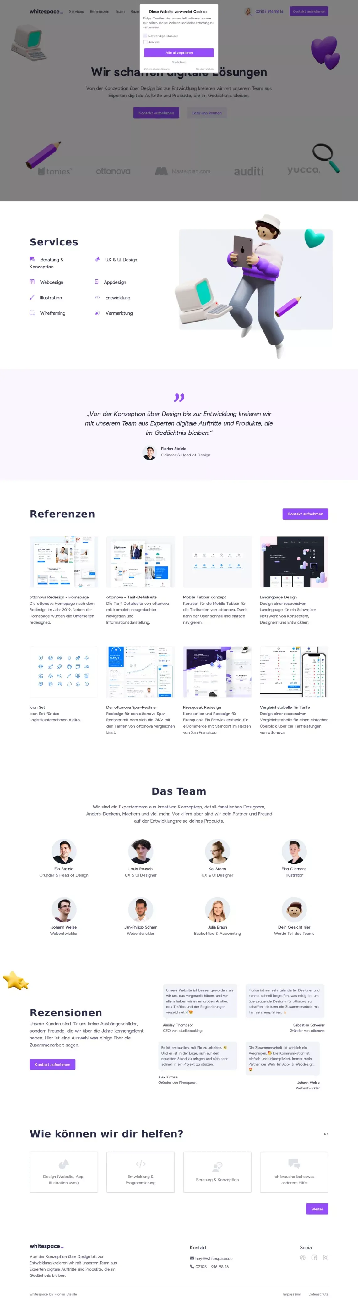 whitespace - Wir schaffen digitale Lösungen! - website design
