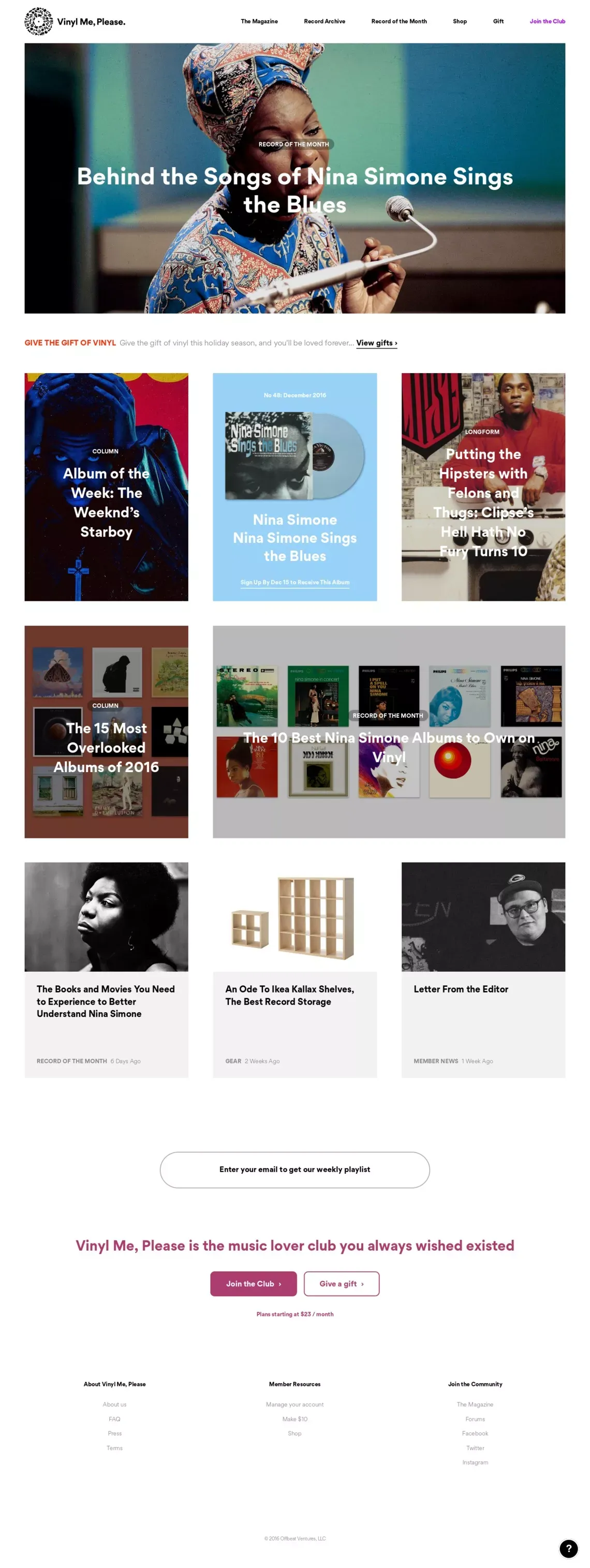 Vinyl Me, Please. The best damn record club. - Other design