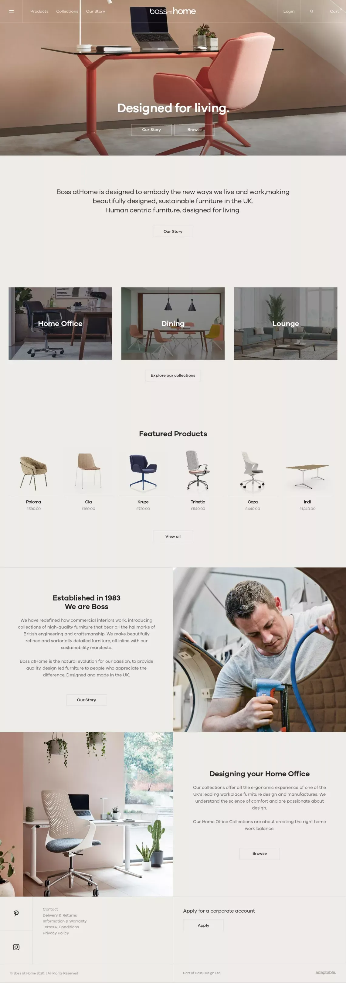 Boss at Home– Boss atHome - Landing design
