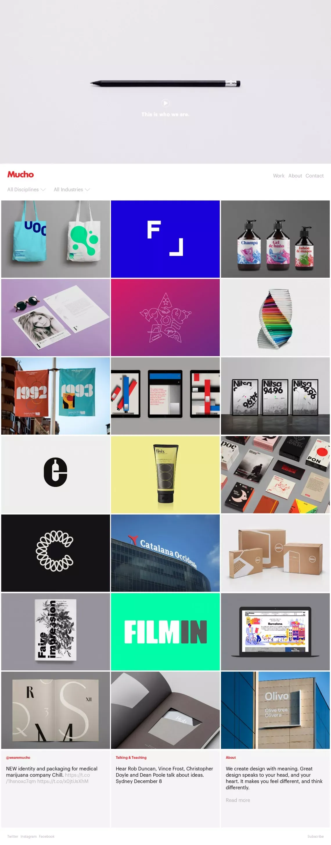 Mucho - Portfolio design
