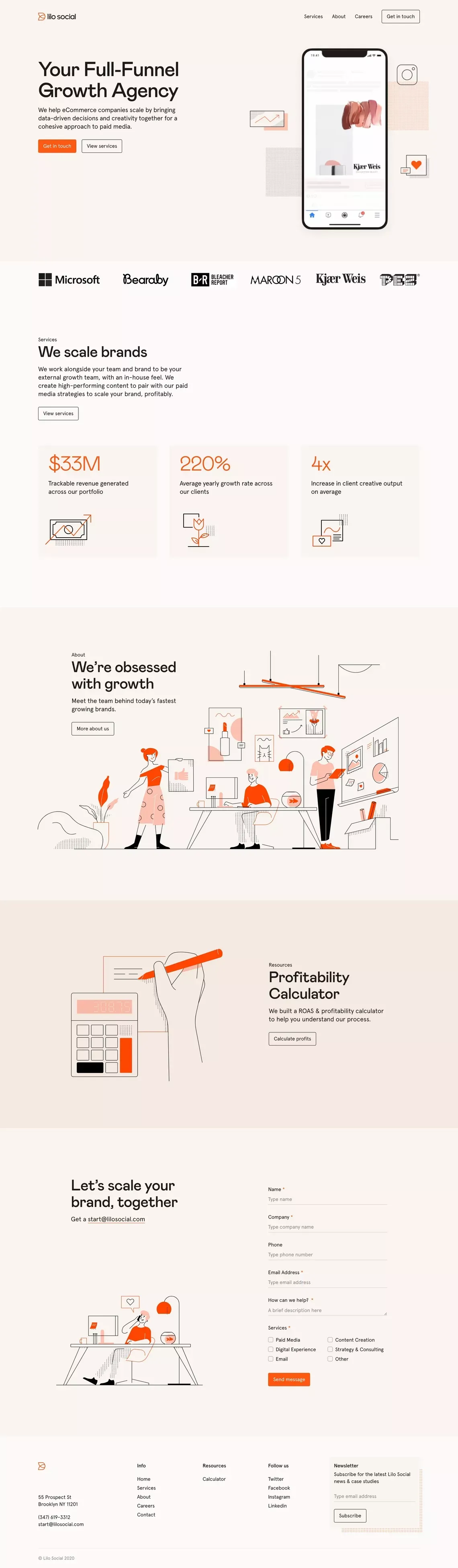 Lilo Social - Landing design