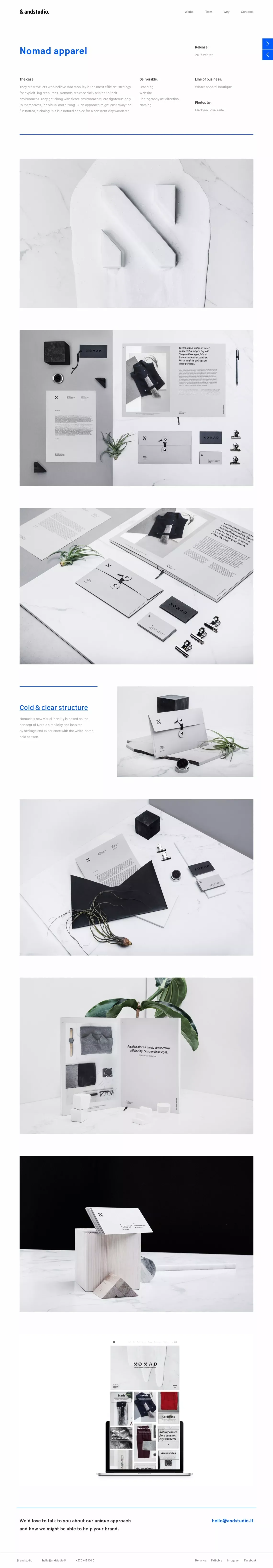 Andstudio  » Nomad apparel - Portfolio design