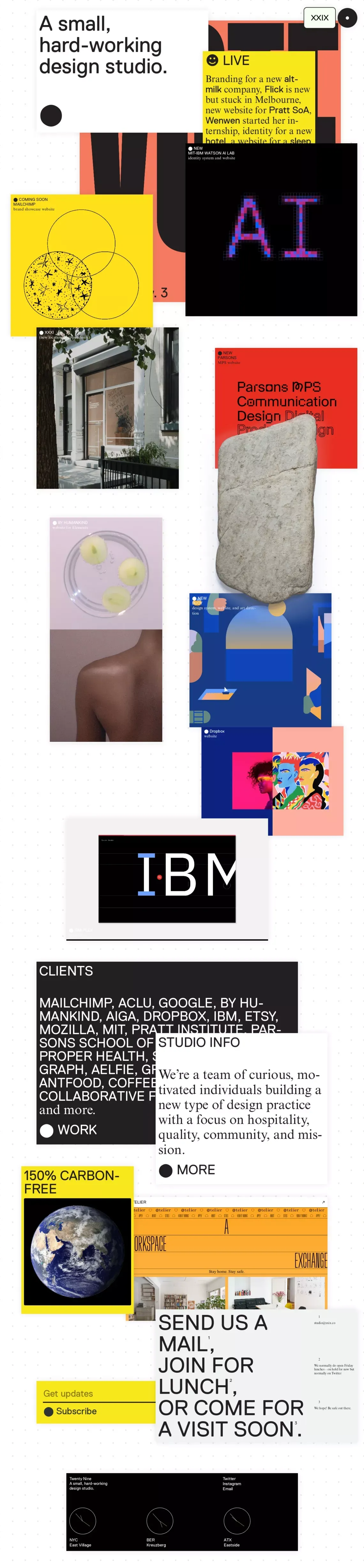 XXIX - Portfolio design