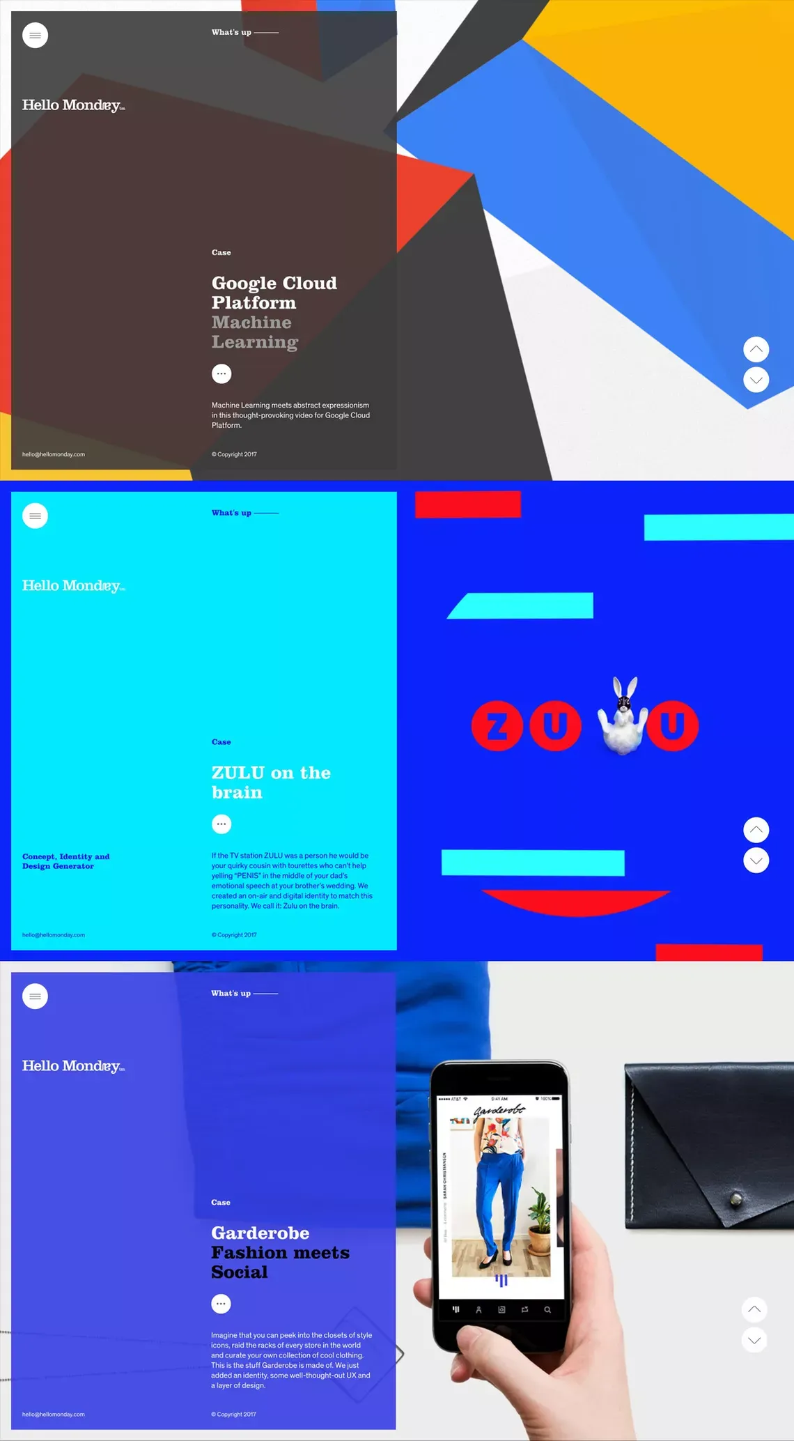 Hello Monday - Portfolio design