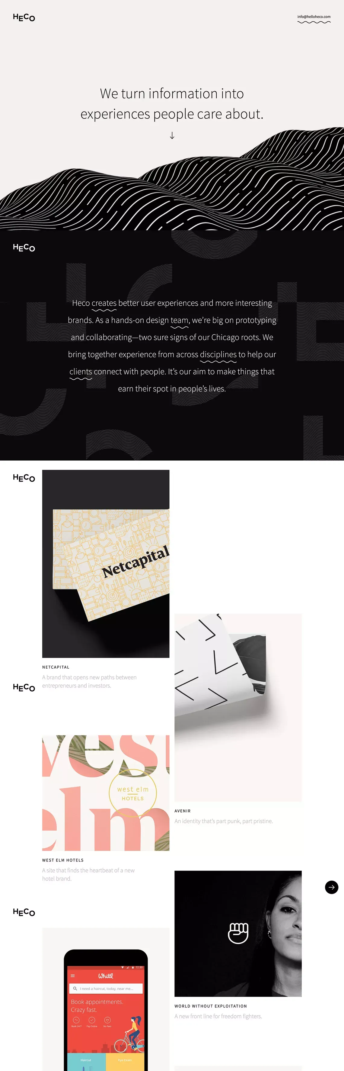 Heco Partners - Portfolio design