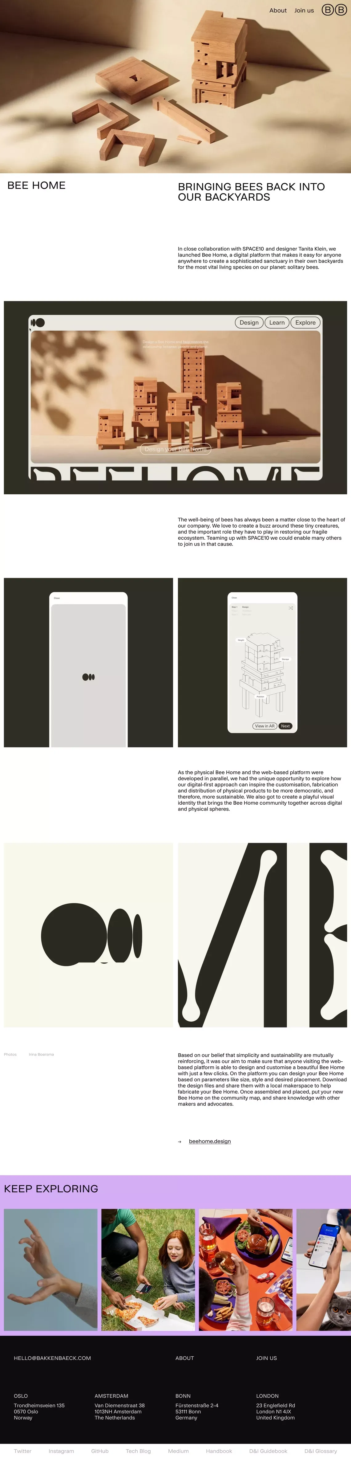 Bee Home | Bakken & Bæck | A technology-driven design studio - Portfolio design