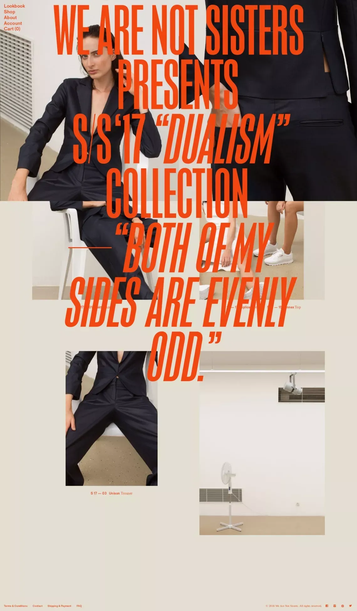 We Are Not Sisters - Ecommerce design