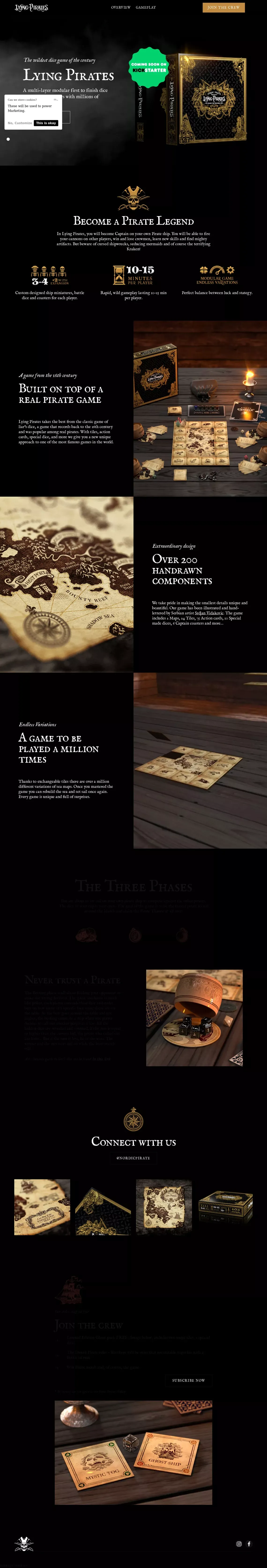 Lying Pirates - website design