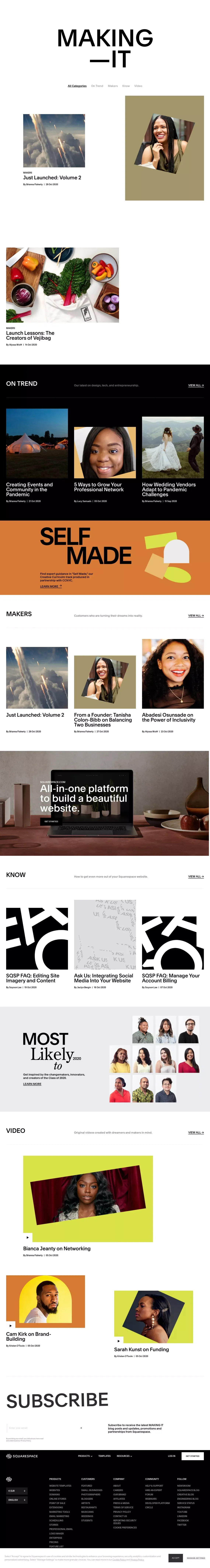 Making It – The Squarespace Blog – Squarespace - Blog design