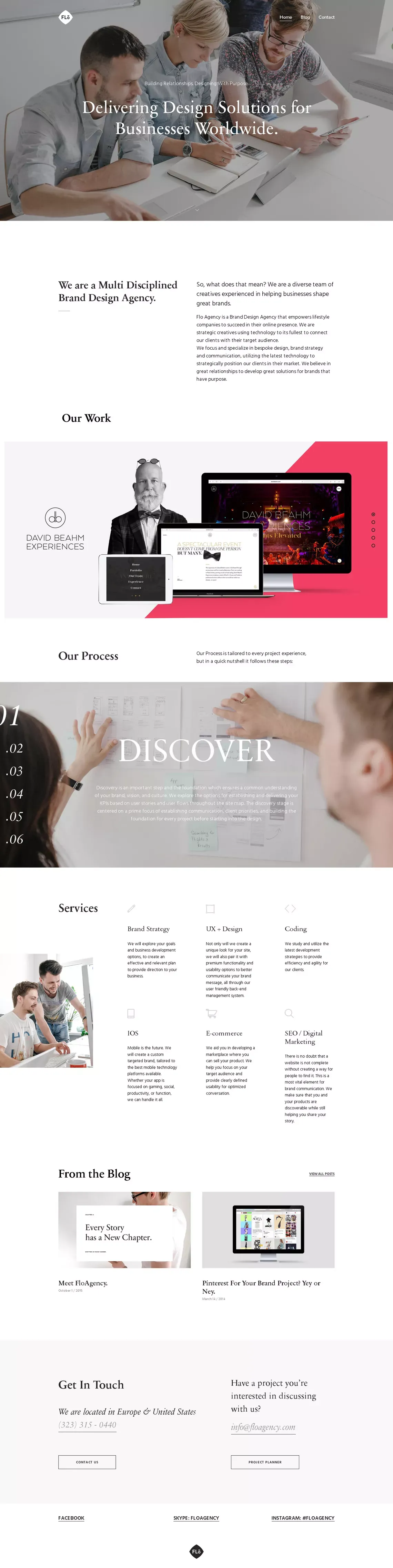 We are a Multi Disciplined Brand Design Agency. - FloAgency - Portfolio design