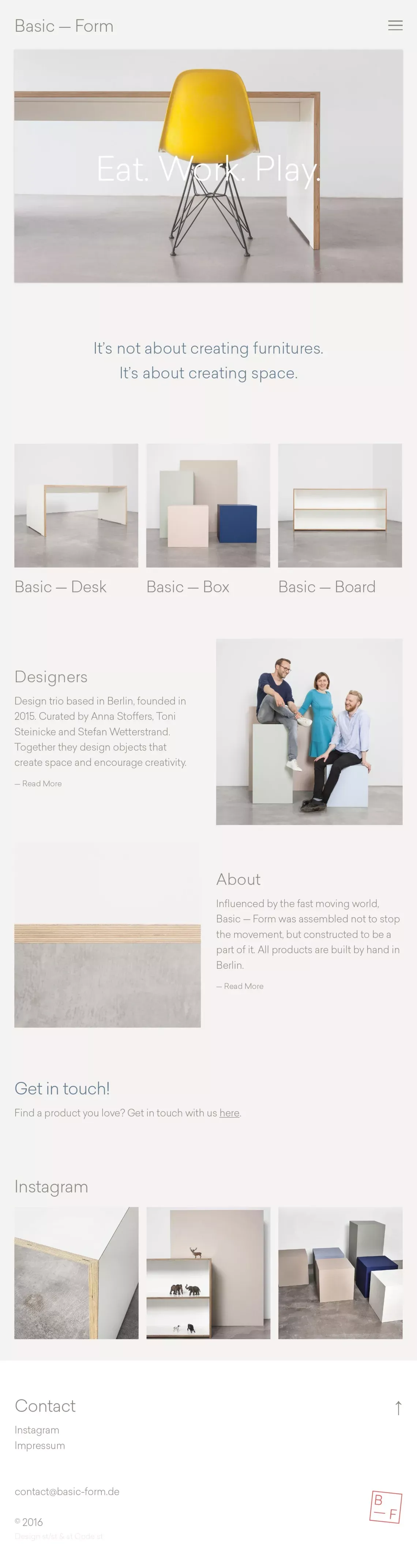 http://basic-form.de/ - Portfolio design