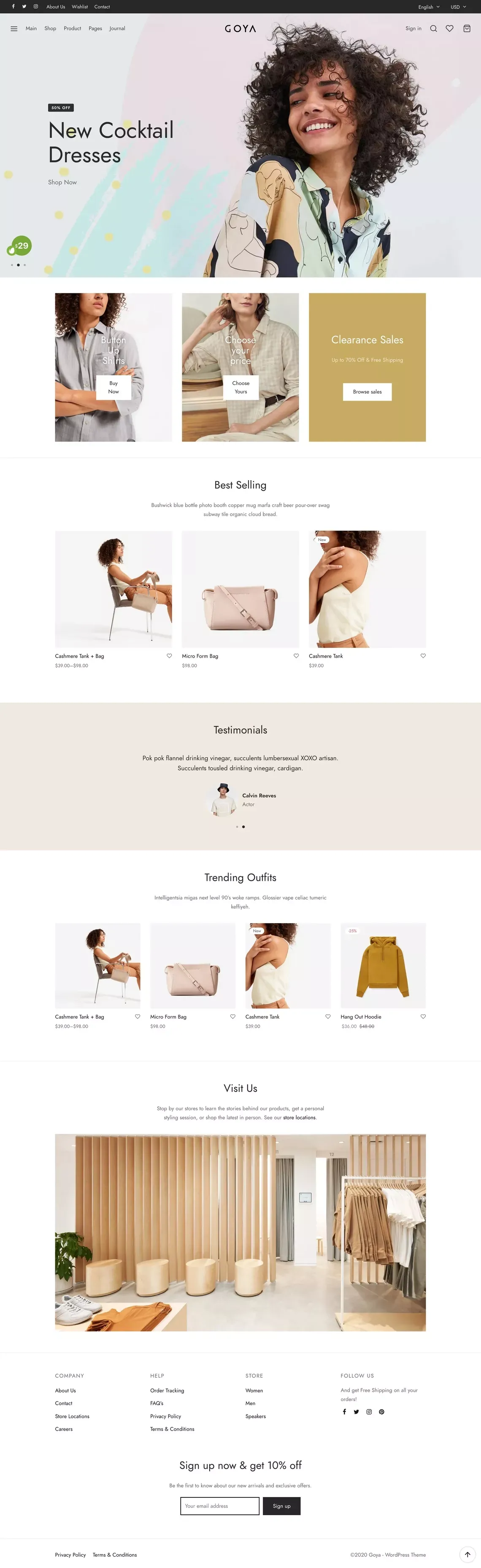 Goya - Modern WooCommerce Theme | ThemeForest - Template design