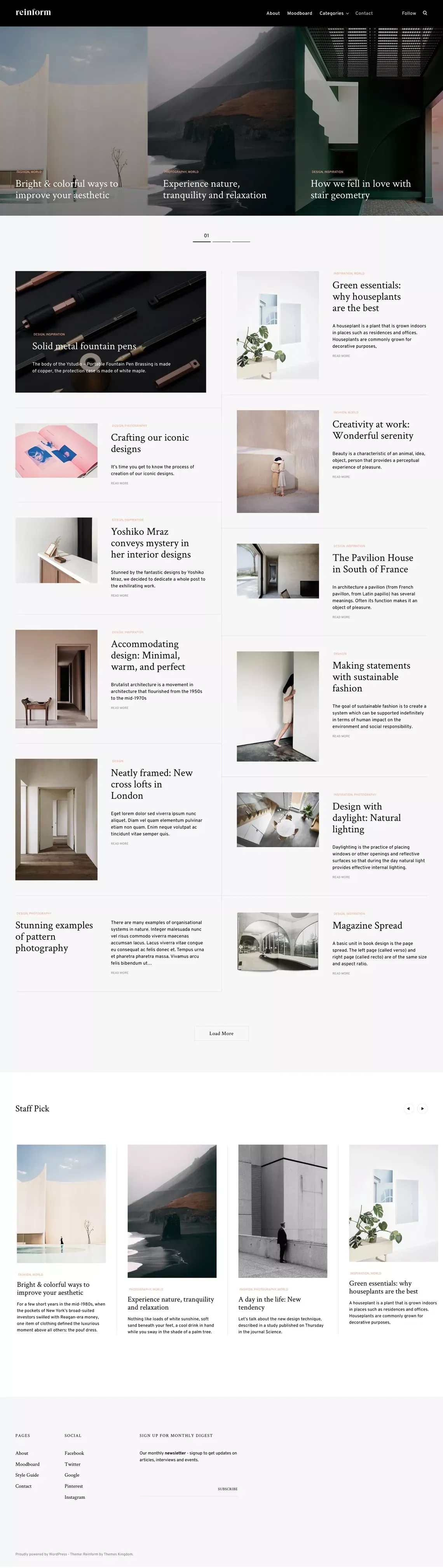 Reinform - WordPress theme for digital agencies - ThemesKingdom - Template design