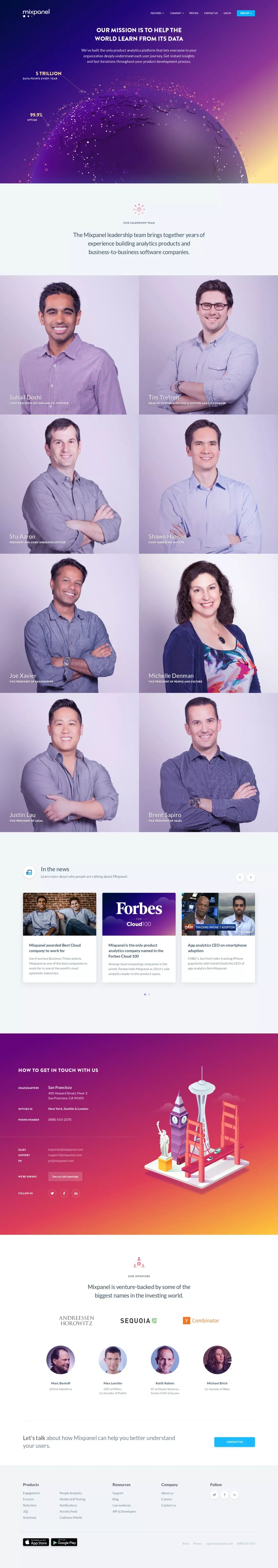 Mixpanel | Product analytics for mobile, web, and beyond - Other design
