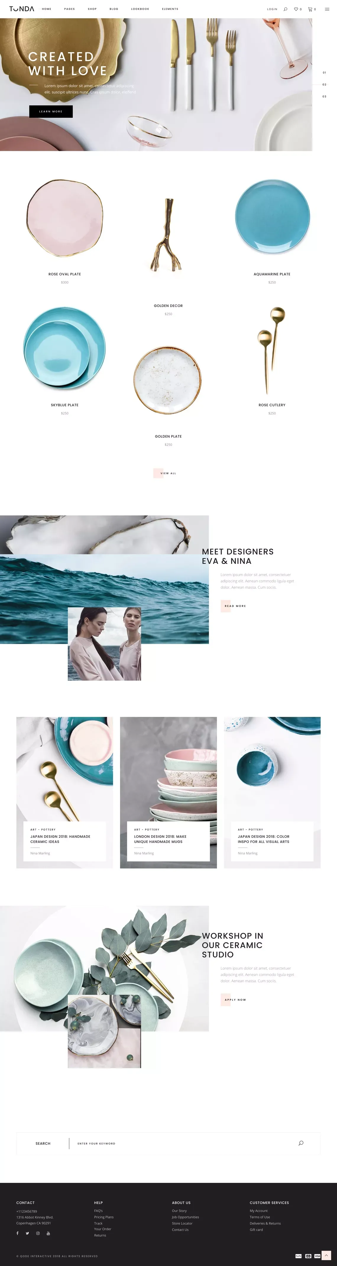 Tonda - Elegant Shop Theme | ThemeForest - Template design