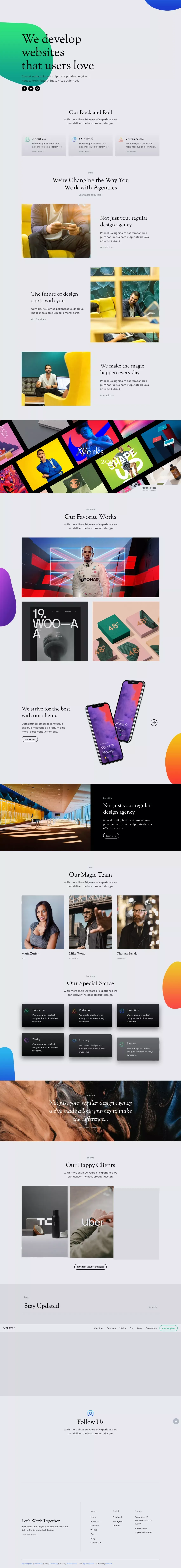 Veritas - Webflow HTML website template - website design