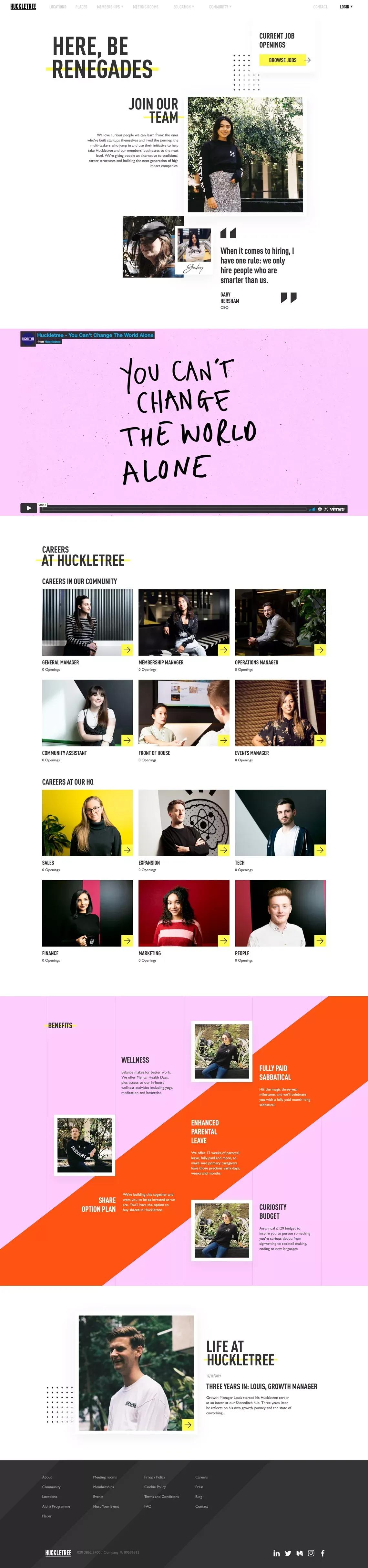 Join Huckletree | Coworking Jobs London, Manchester, Dublin & Oslo - Other design
