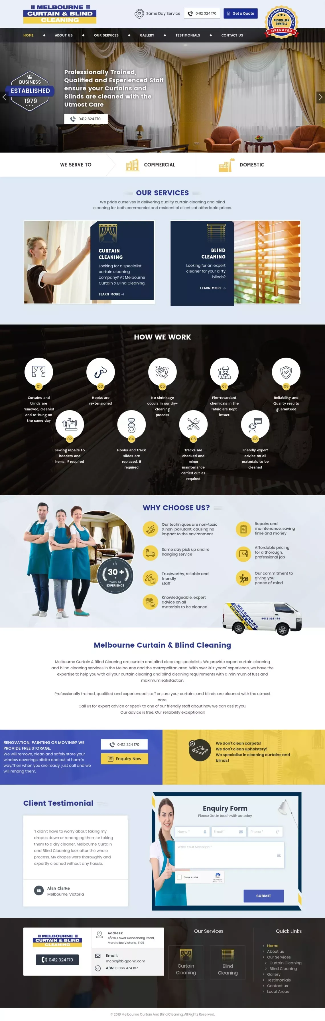Melbourne Curtain and Blind Cleaning | Drape Cleaning Service - website design