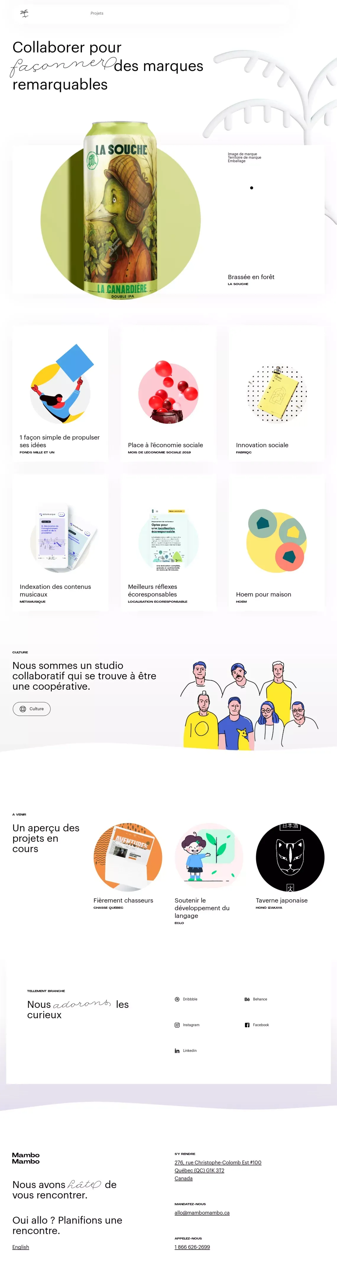 Collaborer pour façonner des marques remarquables – MamboMambo - Portfolio design