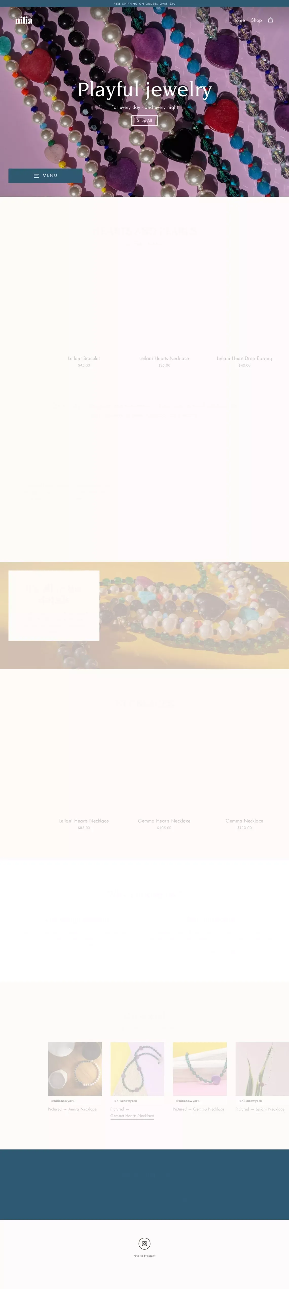 NiliaNewYork - website design