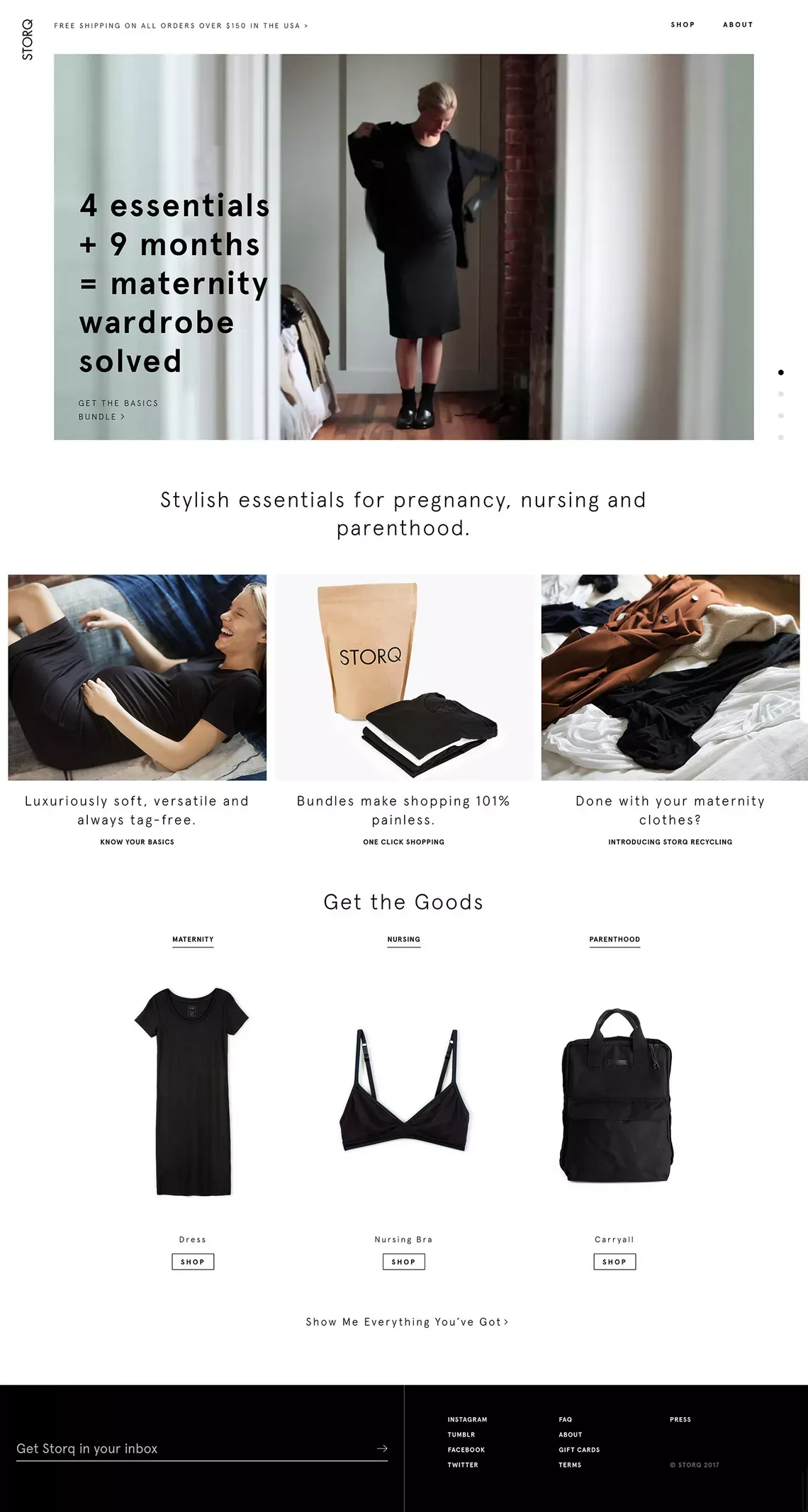 Storq | New Body, New Rules. - Ecommerce design