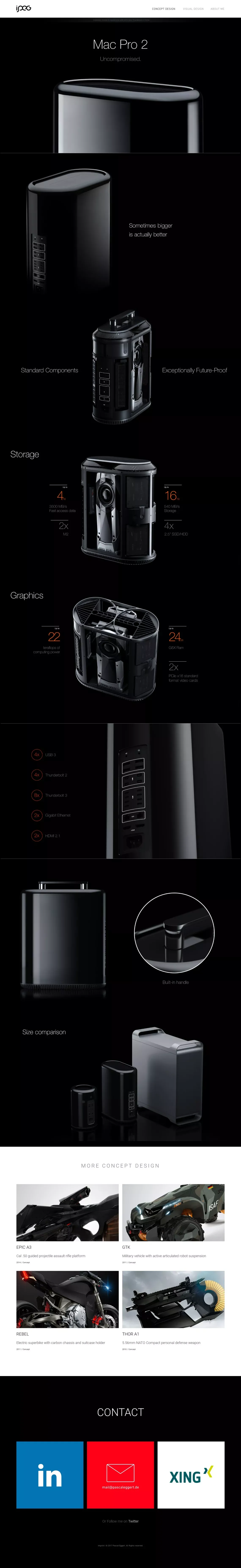 iPeg - I, Pascal Eggert - Portfolio design