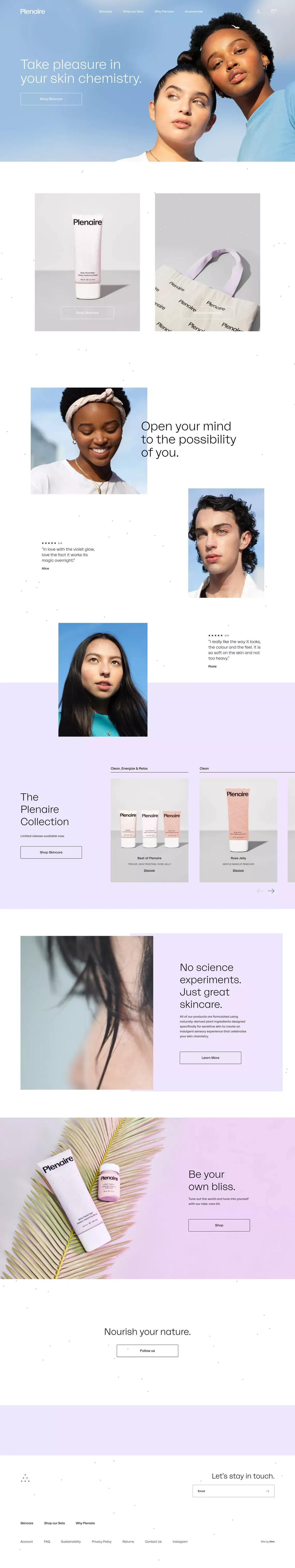 Home | Plenaire - Ecommerce design