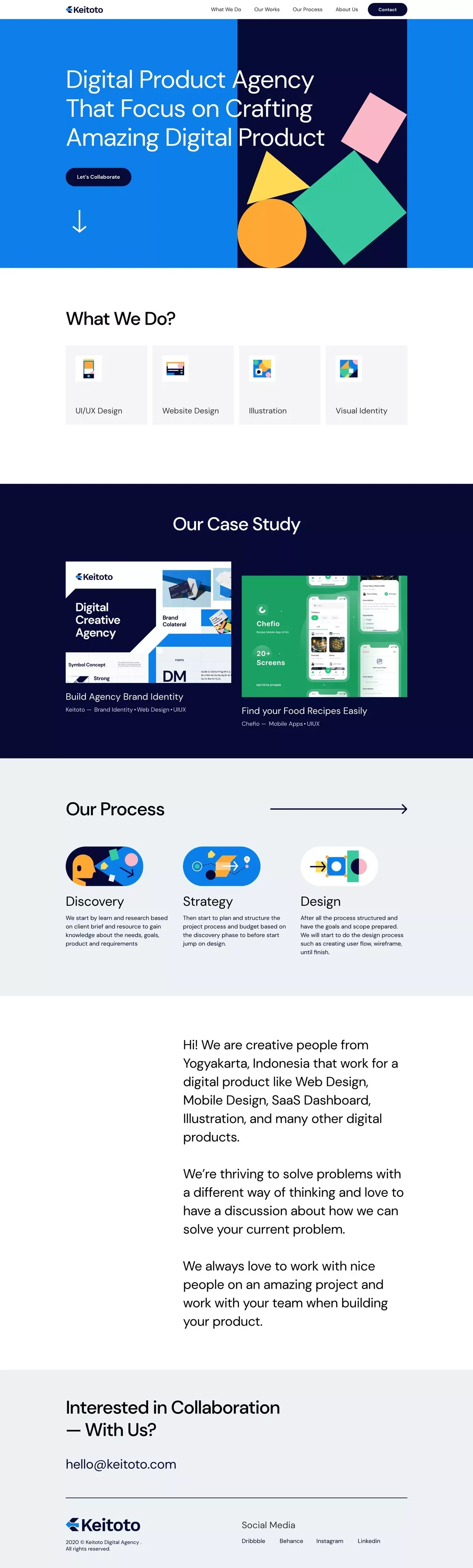 Keitoto Studio | Digital Product Design Agency - Portfolio design