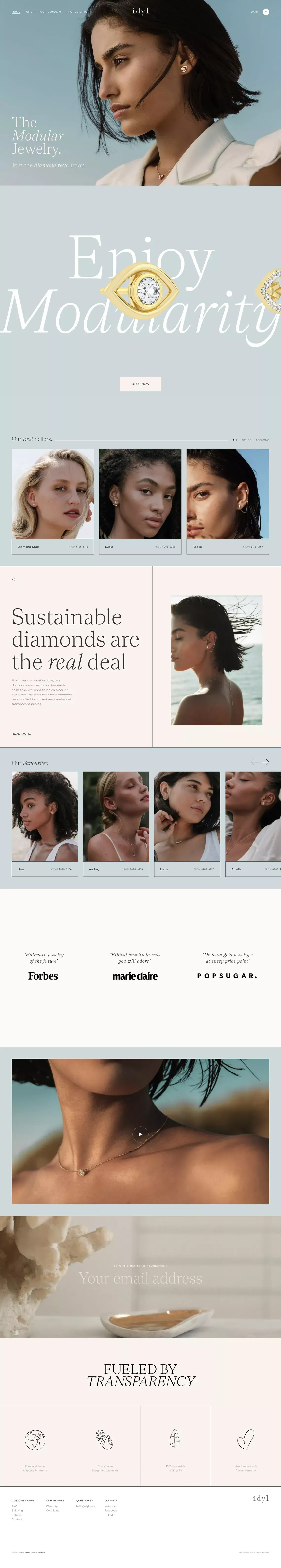 Idyl - Ecommerce design