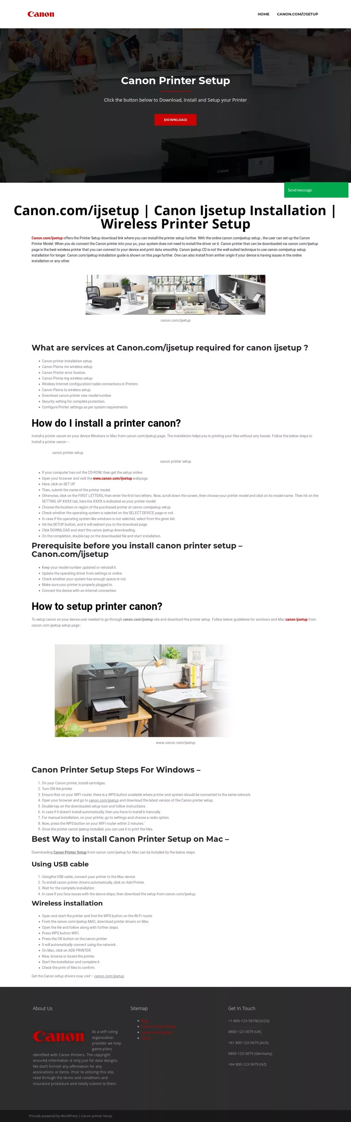 Canon.com/ijsetup - www.canon.com/ijsetup - Install Printer Setup | www.canon.com/ijsetup - website design