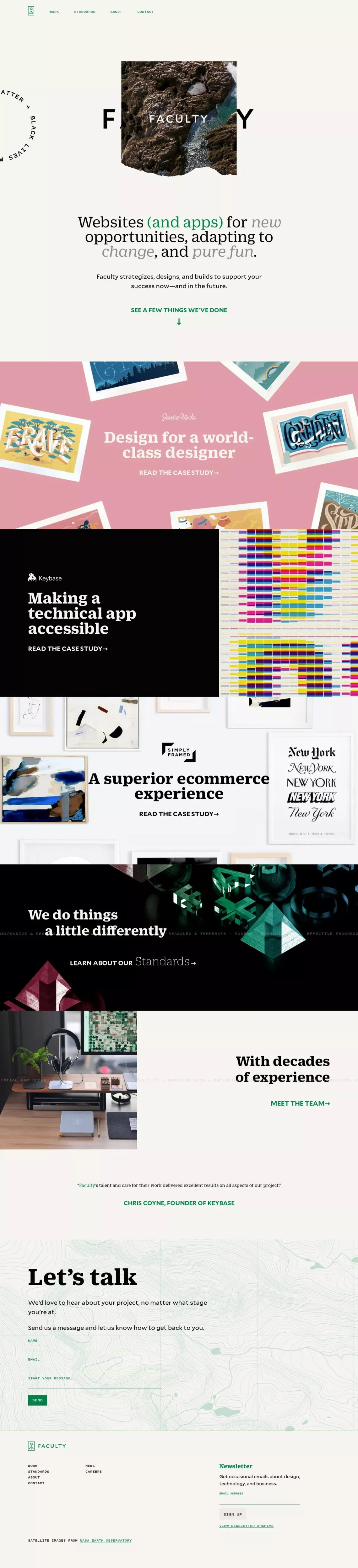 Faculty — Websites you can rely on - Portfolio design