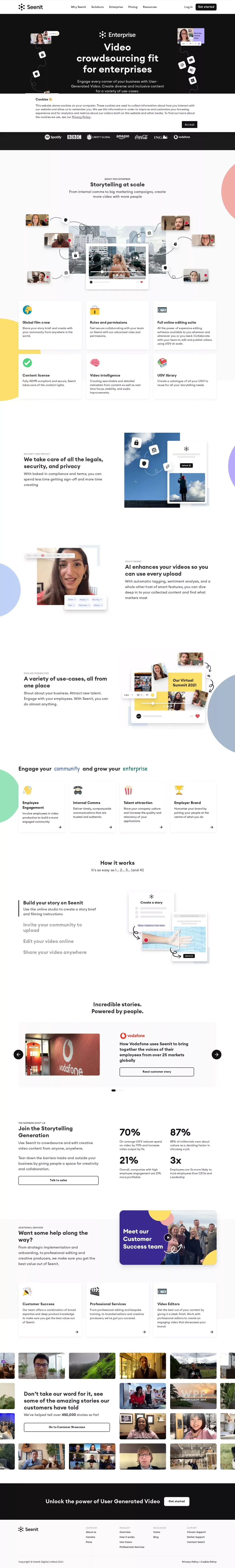 Enterprise | Seenit - website design