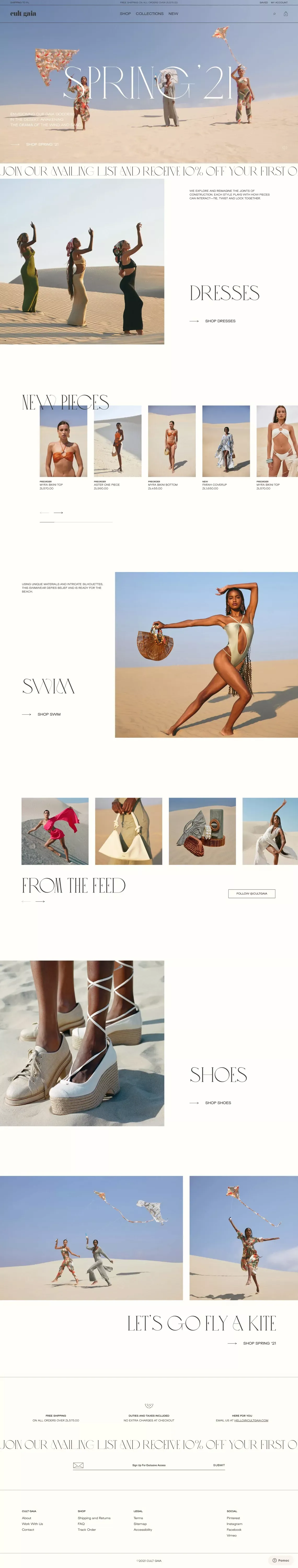 Shop Cult Gaia | Official Site – CULT GAIA - Ecommerce design