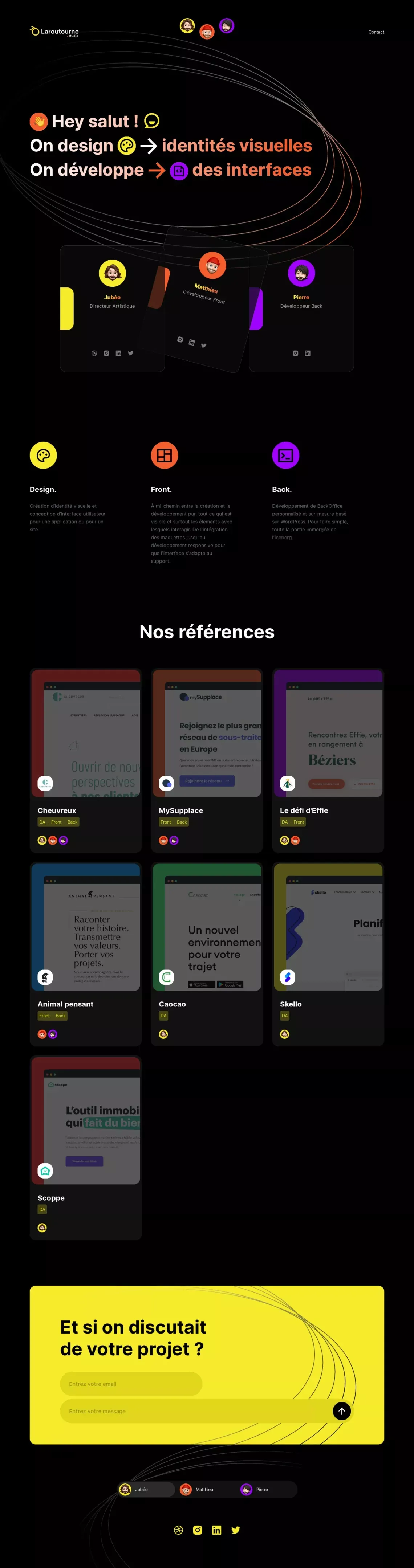 laroutourne.studio - website design