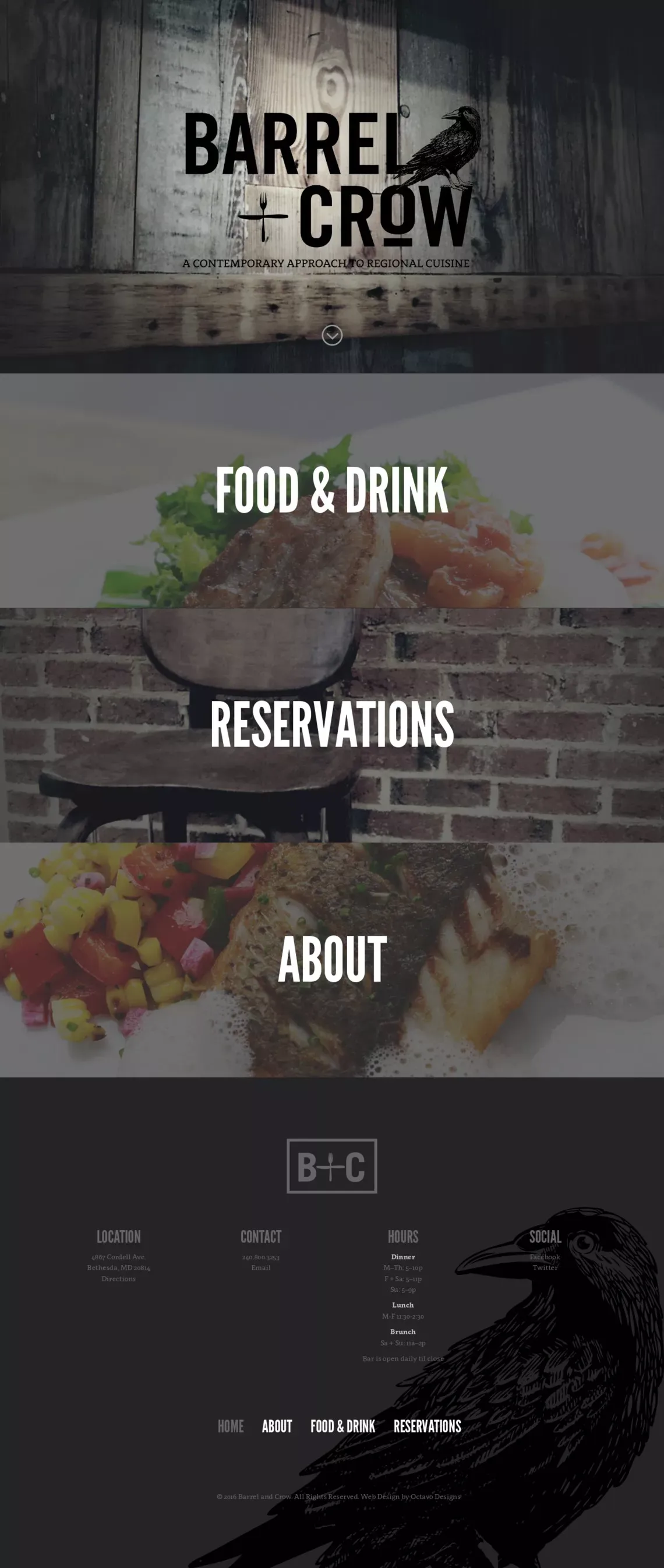 Barrel and Crow | A Contemporary Approach to Regional Cuisine - Other design