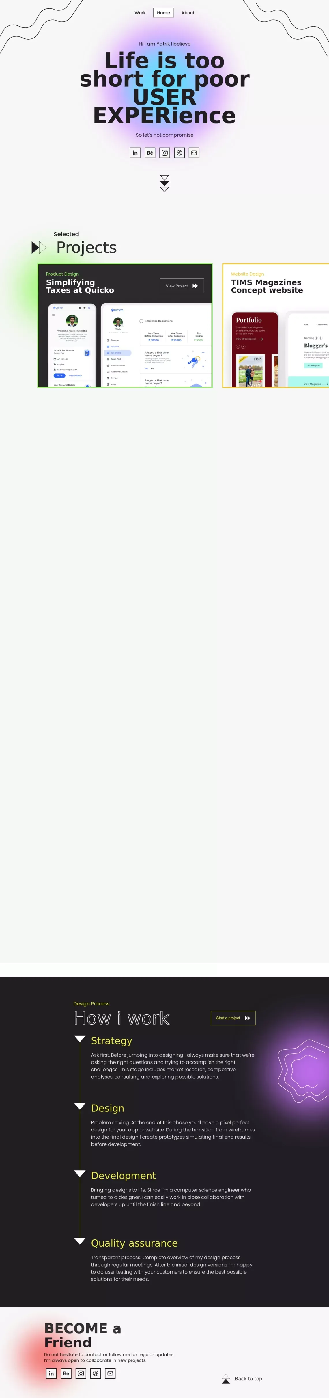 yatrik - website design