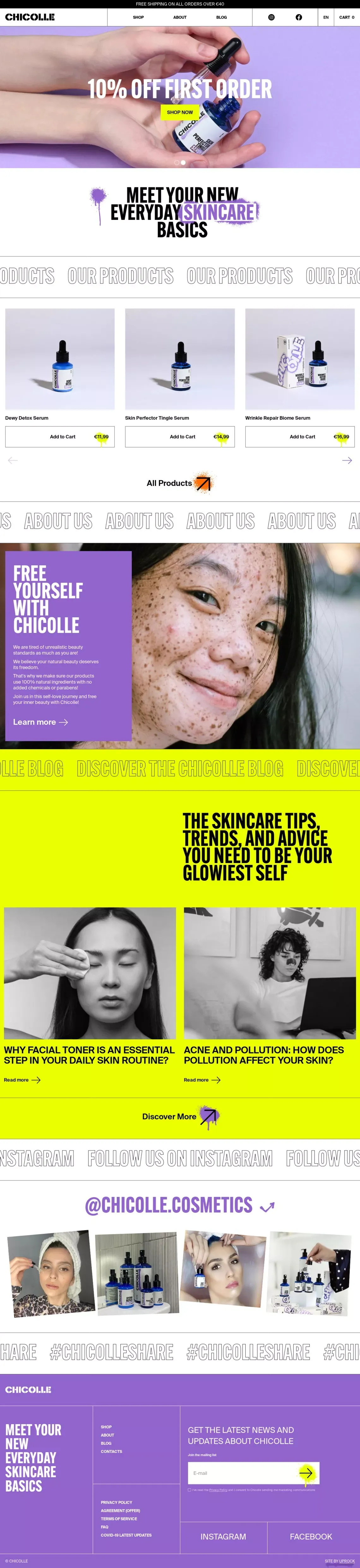 Chicolle.store - Ecommerce design