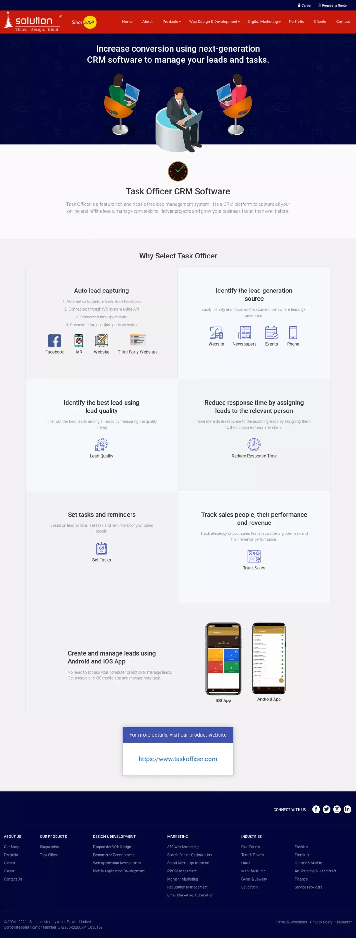 CRM Software Development Company in Jaipur | CRM Software Providers in India - website design