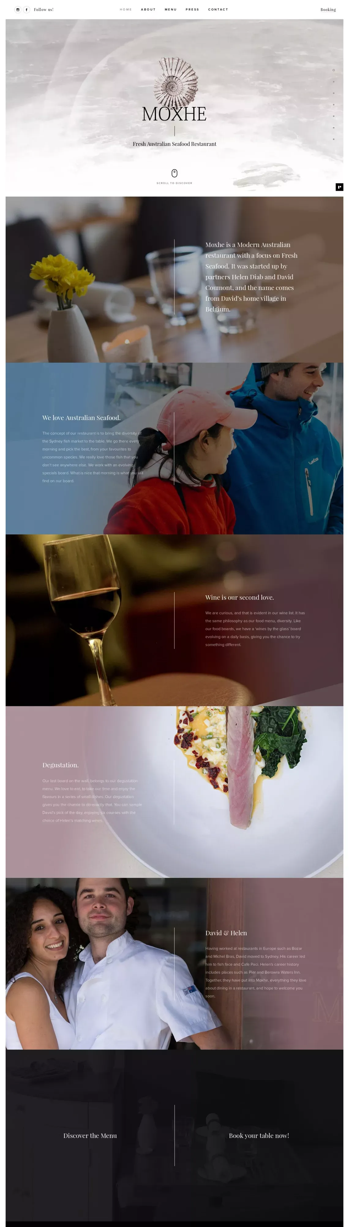 Moxhe · Fresh Australian Seafood Restaurant - Other design