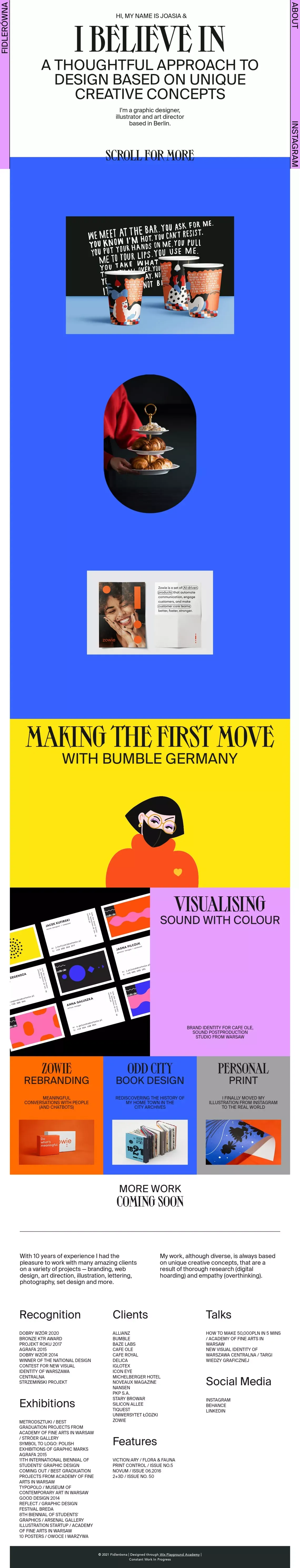 Fidlerówna | Graphic Design, Illustration & Art Direction - Portfolio design