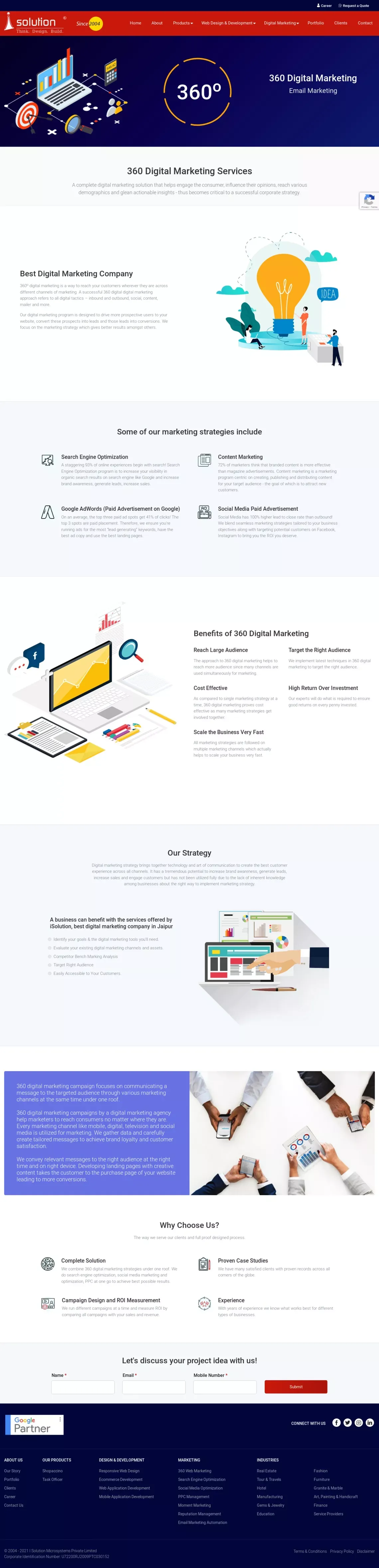 Best Digital Marketing Company in Jaipur | 360 Digital Marketing Services in Jaipur - website design