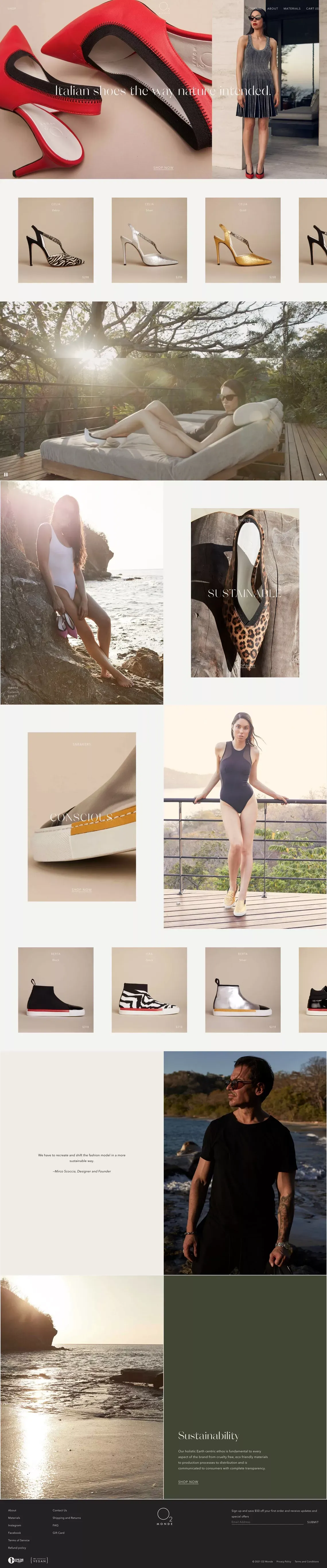 Eco Friendly Women's Shoes | Sustainable Vegan Women's Dress Shoes USA– O2 Monde - Ecommerce design
