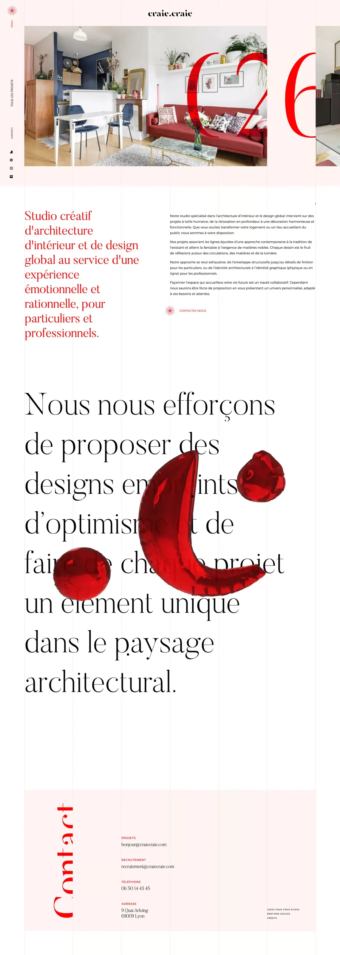 Architecte d'intérieur à Lyon • CraieCraie - Portfolio design