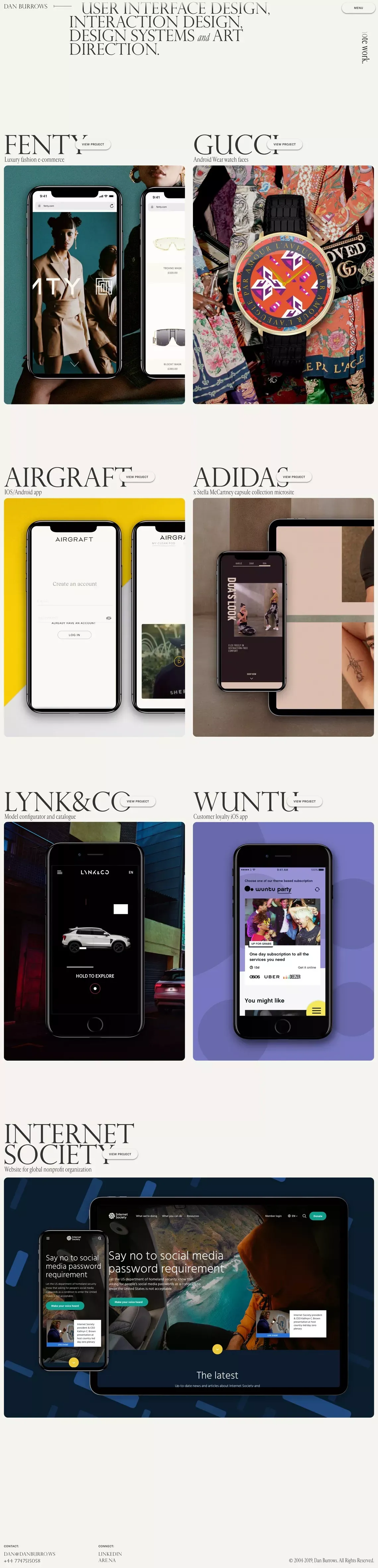Dan Burrows | Portfolio - Portfolio design