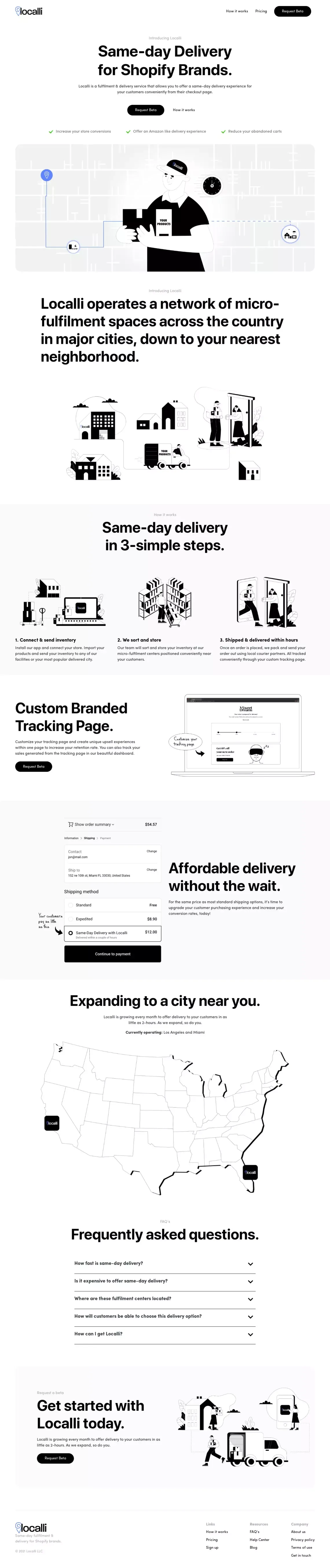 Localli - Landing design