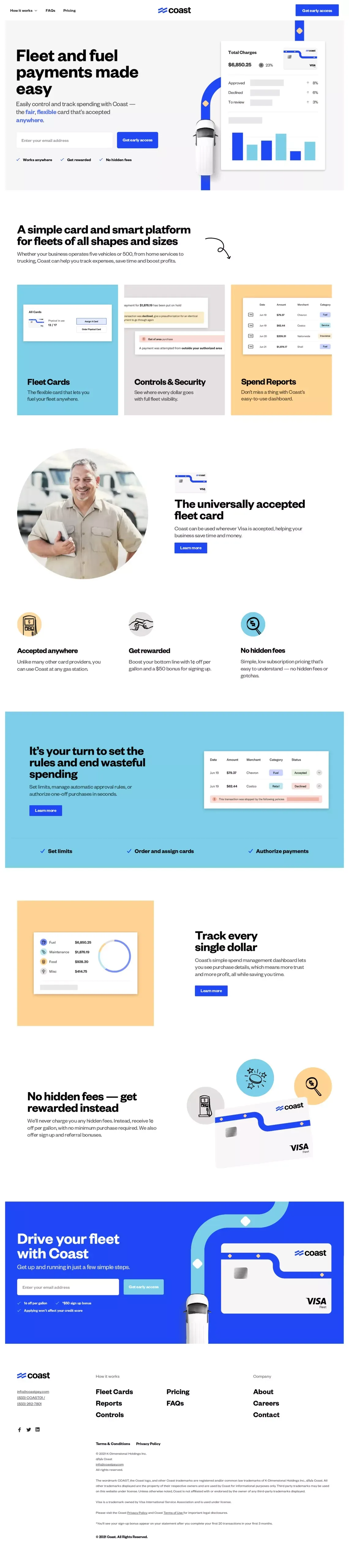 https://coastpay.com/ - Landing design