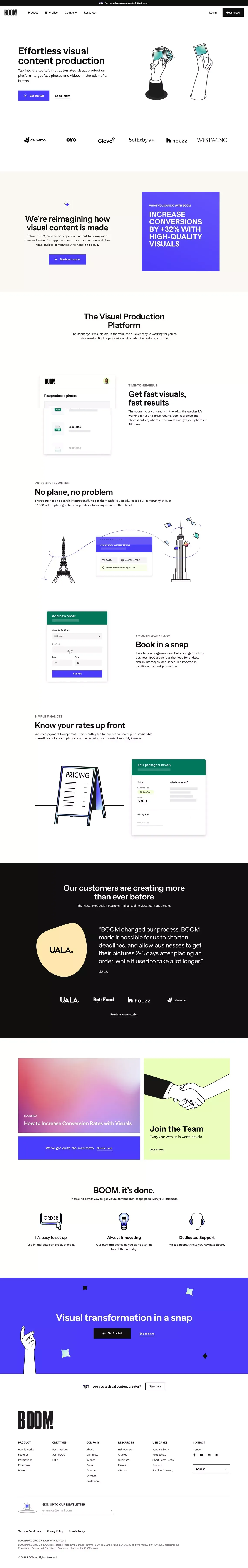 https://boom.co/ - Landing design