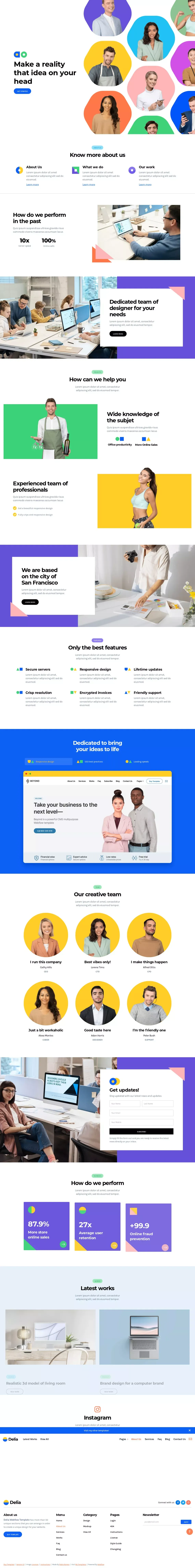 About Us - website design