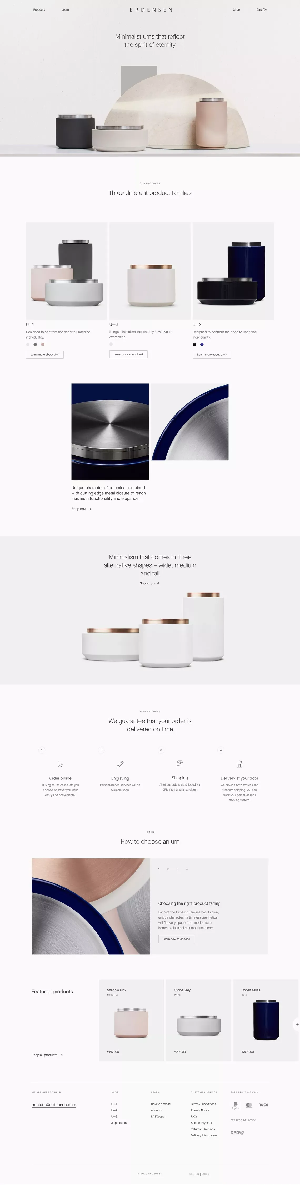 ERDENSEN - Ecommerce design